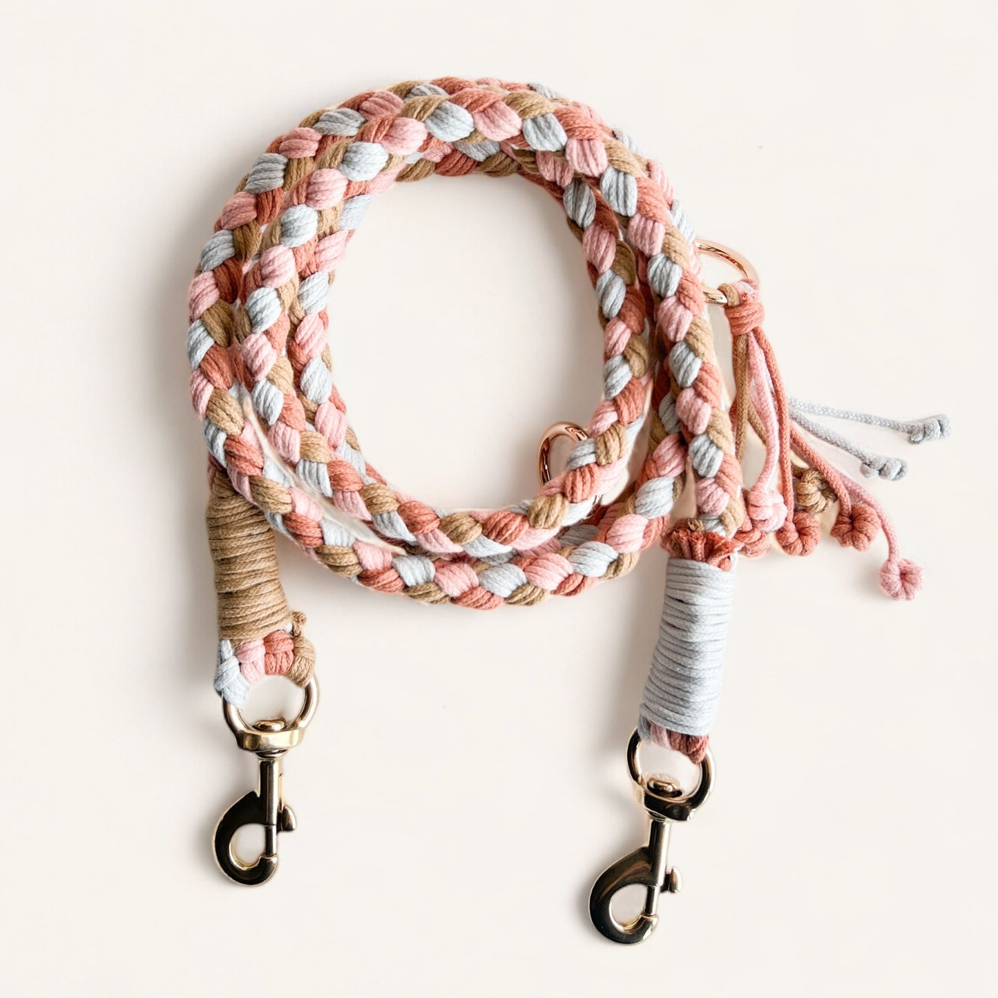 Cotton Cloud Leash | Desert Rose