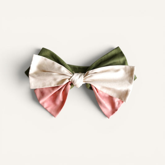 Blooming Bow Bandana | Blush Moss