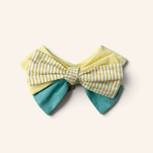 Blooming Bow Bandana | Sunlight Stripe