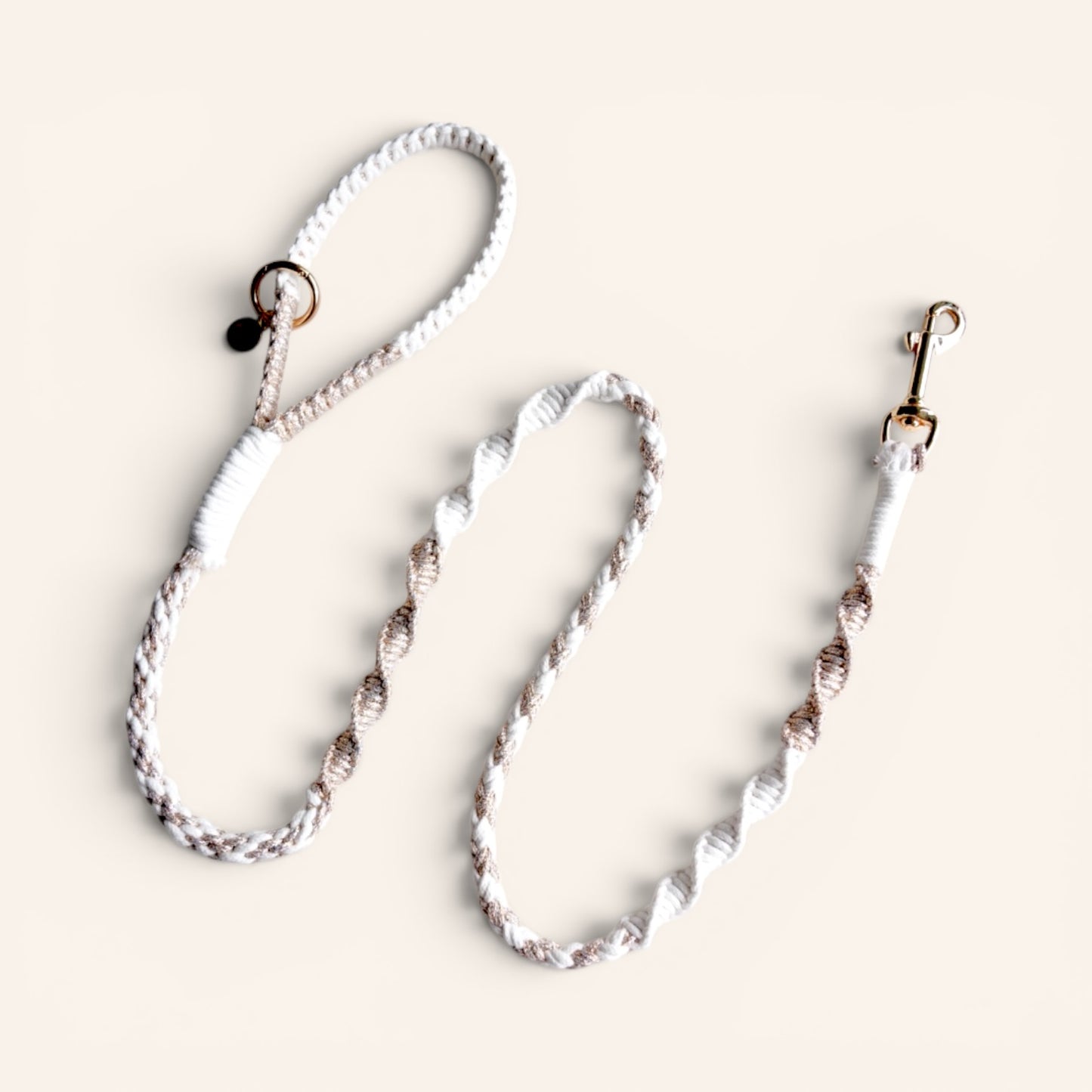 Cotton Bloom Leash | Shimmer Ivory
