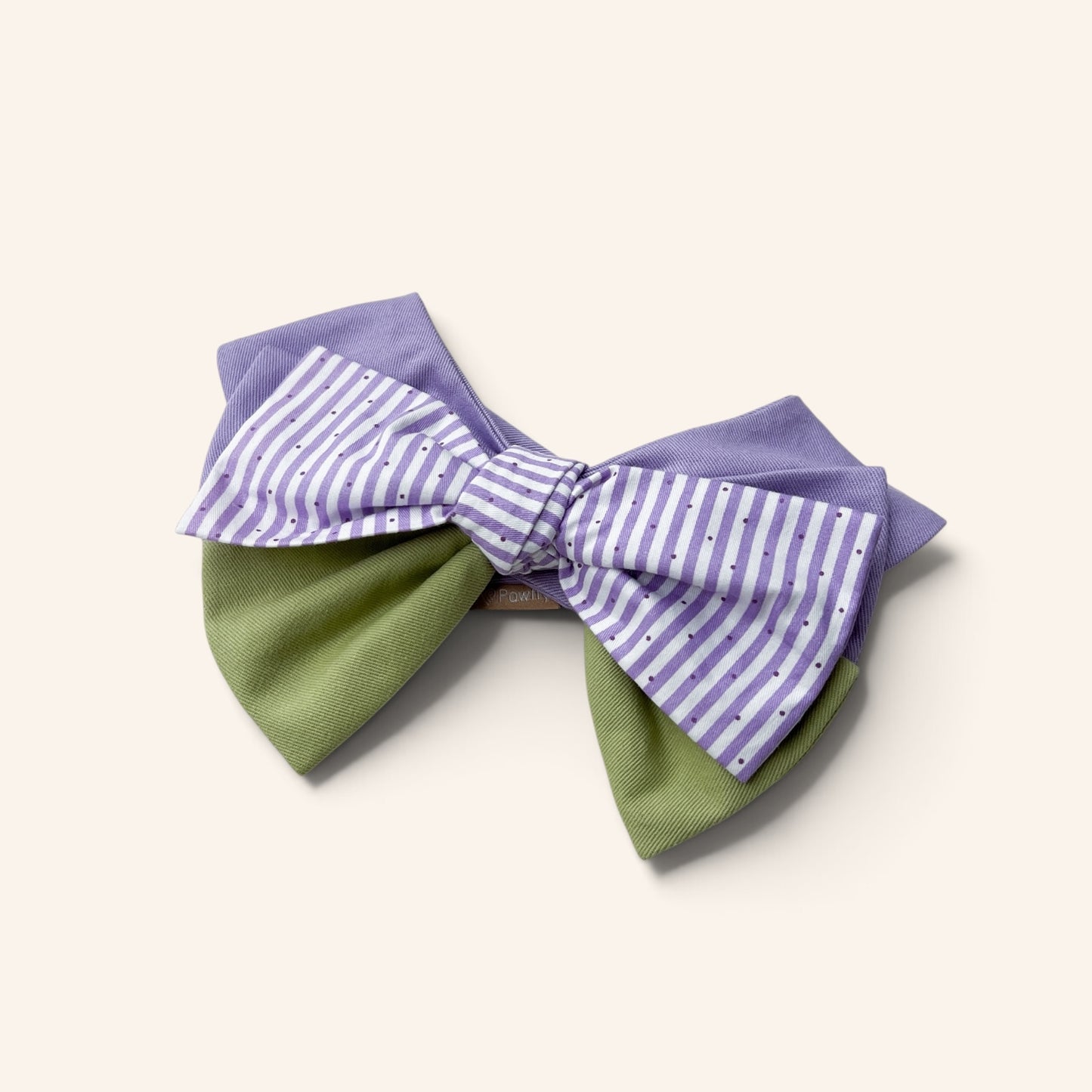 Blooming Bow Bandana | Lavender Stripe