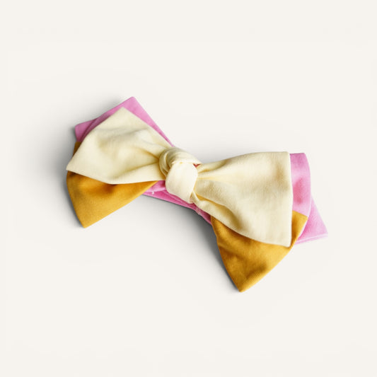 Blooming Bow Bandana | Pink Sunset