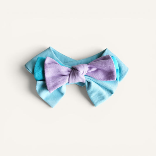 Blooming Bow Bandana | Soft Iris