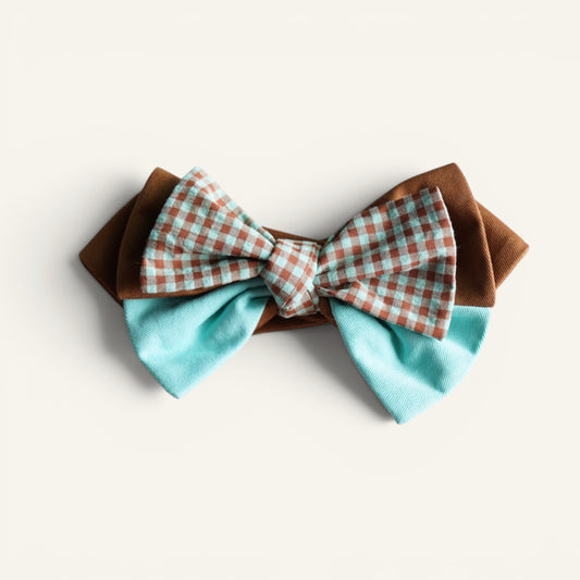 Blooming Bow Bandana | Mint Choco