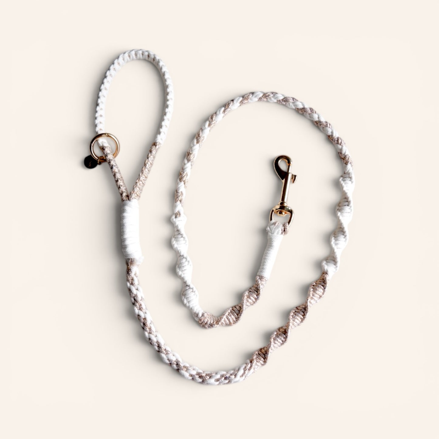 Cotton Bloom Leash | Shimmer Ivory