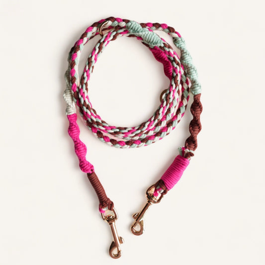 Cotton Bloom Leash | Strawberry Mint